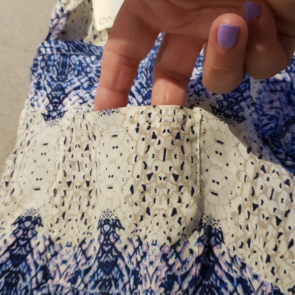 Cynthia Rowley top 100% Silk - Picture 4 of 5